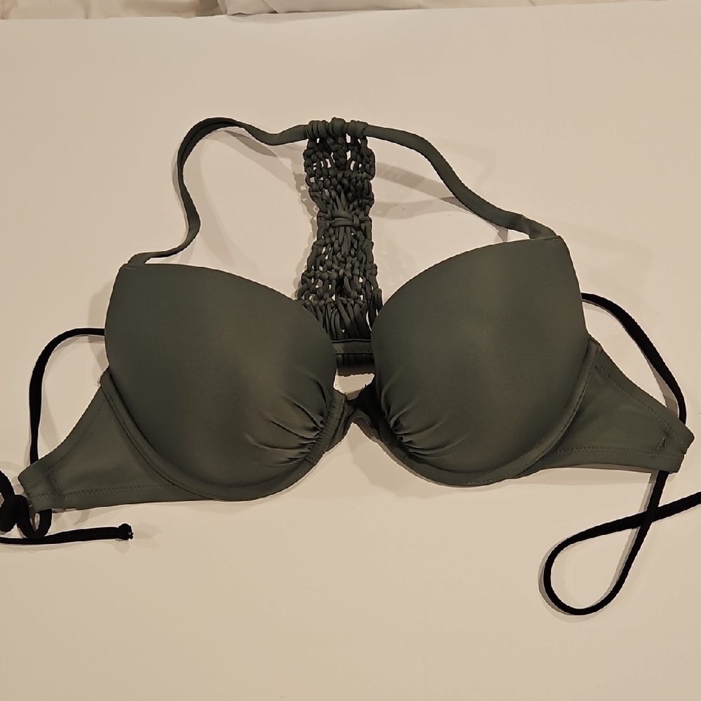 Women's Olive Green Bikini Top